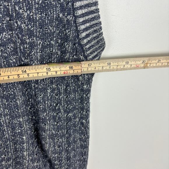 Urban Outfitters Men’s Sleeveless Sweater Vest Slate Gray Ribbed Knit M - Picture 7 of 8